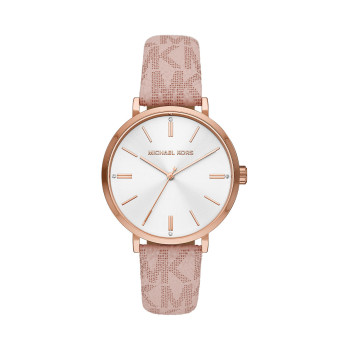 Montre à quartz en PVC - Rose - 02 - 33892918