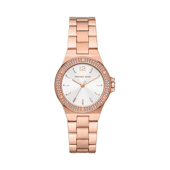 Montre à quartz en acier - Doré rose - 02 - 33892927