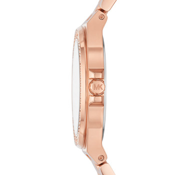 Montre à quartz en acier - Doré rose - 02 - 33892927