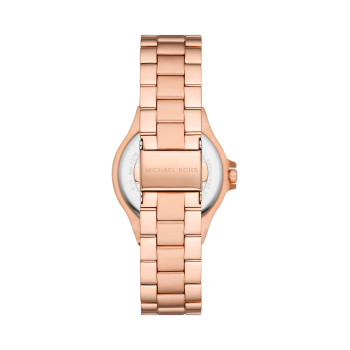 Montre à quartz en acier - Doré rose - 02 - 33892927