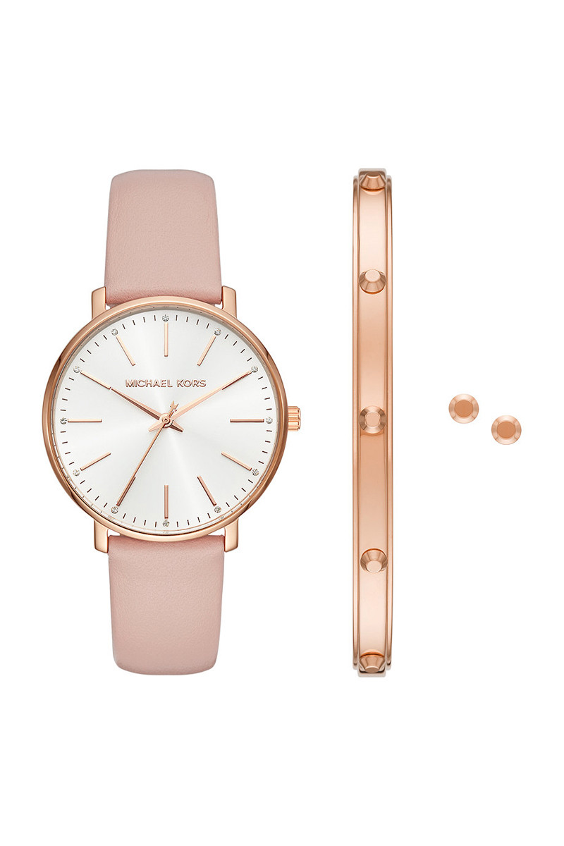 Coffret montre à quartz en cuir, jonc et puces - 02 - 33892935