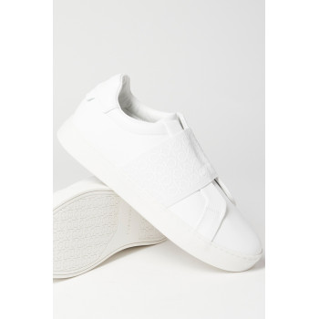 Slip-on en cuir - Blanc - 02 - 34000417