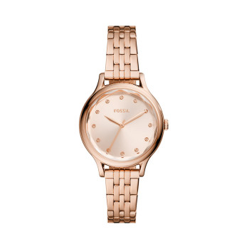 Montre à quartz en acier - Doré rose - 02 - 33905995