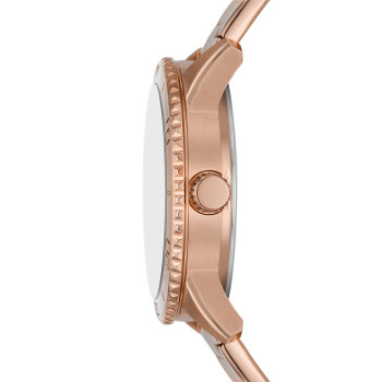 Montre à quartz en acier Dayle - Doré rose - 02 - 33906039