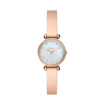 Montre à quartz en acier et nacre Tillie mini - Doré rose - 02 - 33906040