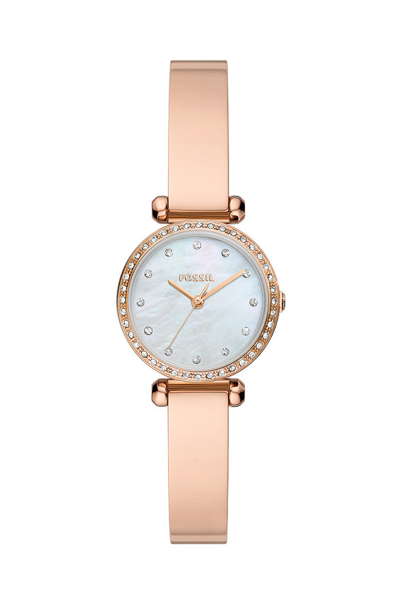 Montre à quartz en acier et nacre Tillie mini - Doré rose - 02 - 33906040