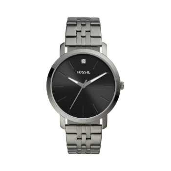 Montre à quartz en acier Lux Luther - Gris et noir - 02 - 33906041