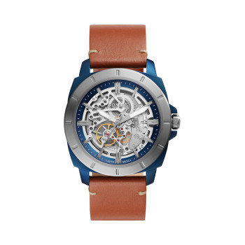 Montre mécanique automatique en cuir Privateer sport - Marron clair - 02 - 33906054