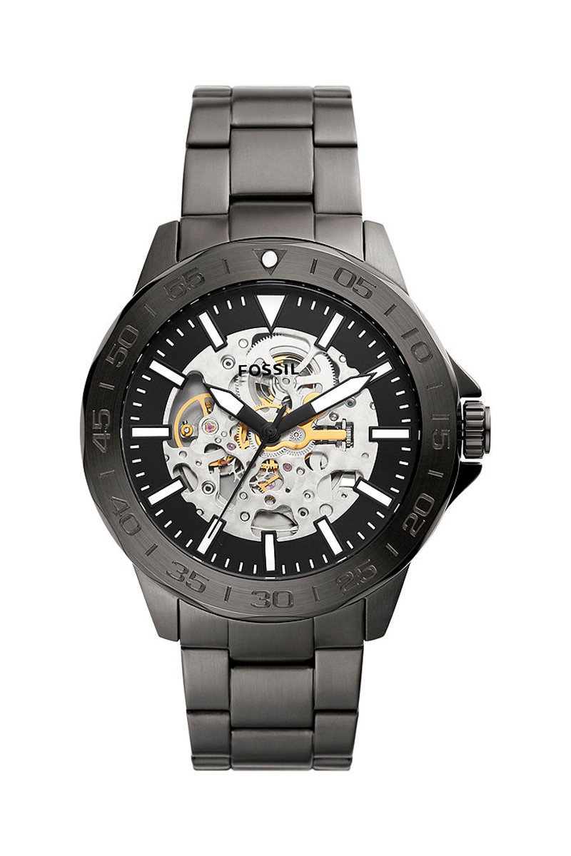 Montre automatique en acier Bannon - Gris - 02 - 33906056