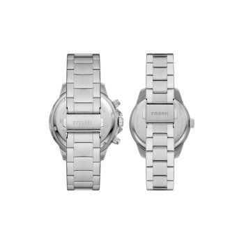 Coffret 2 montres à quartz en acier Bannon - Argenté - 02 - 33906057