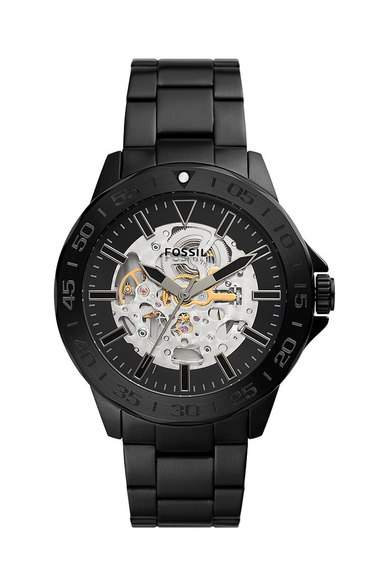 Montre automatique en acier Bannon - Noir - 02 - 33906079