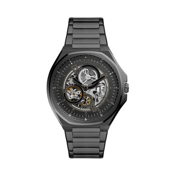 Montre automatique en acier - Noir - 02 - 33906083