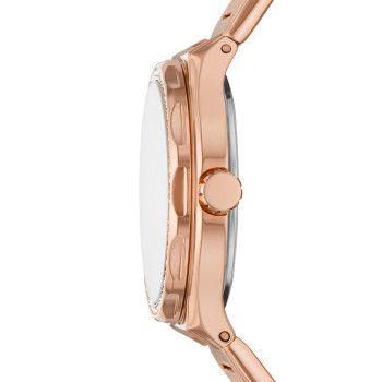 Montre à quartz en acier Eevie - Doré rose - 02 - 33906091