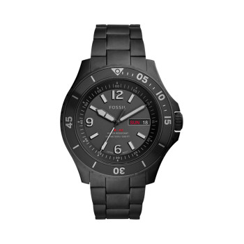 Montre à quartz en acier - Noir - 02 - 33906095