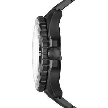 Montre à quartz en acier - Noir - 02 - 33906095