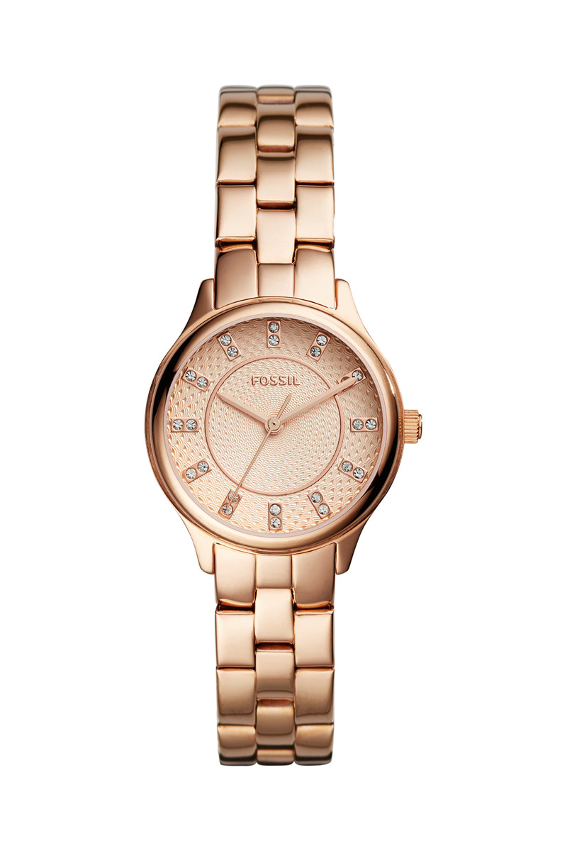 Montre à quartz en acier Modern Sophisticate Fossil - Doré rose - 02 - 33906099