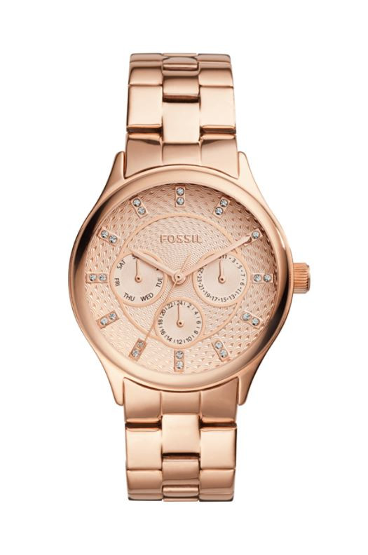 Montre à quartz en acier - Doré rose et saumon - 02 - 33906109