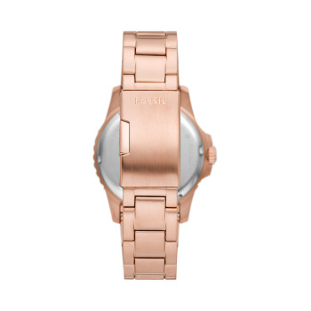 Montre à quartz en acier - GMT - Doré rose - 02 - 33906111