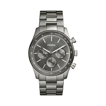 Montre à quartz en acier Sullivan - Tachymètre - Argenté et gris foncé - 02 - 33906349