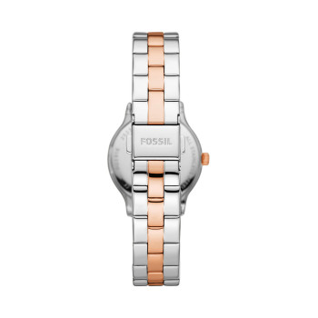 Montre à quartz en acier Modern - Argenté et doré rose - 02 - 33906364