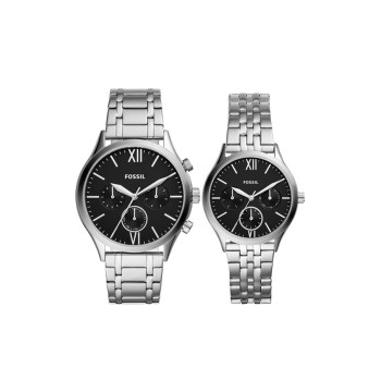 Coffret 2 montres à quartz en acier - 02 - 33906416