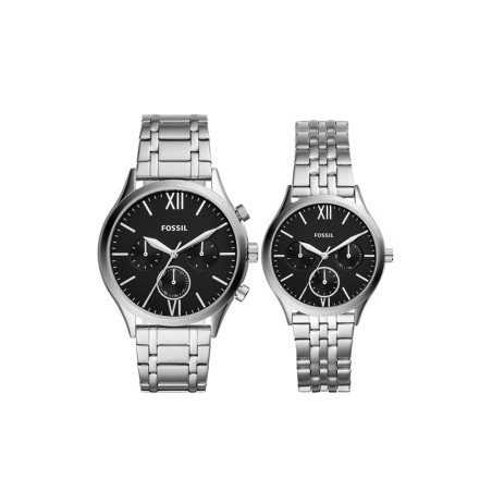 Coffret 2 montres à quartz en acier - 02 - 33906416