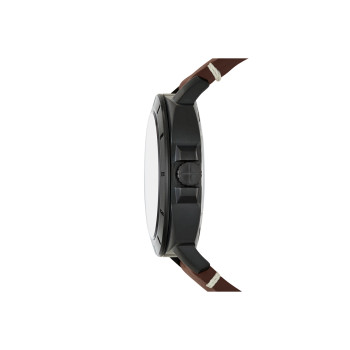 Montre automatique en cuir Privateer Sport - Marron et noir - 02 - 33906665