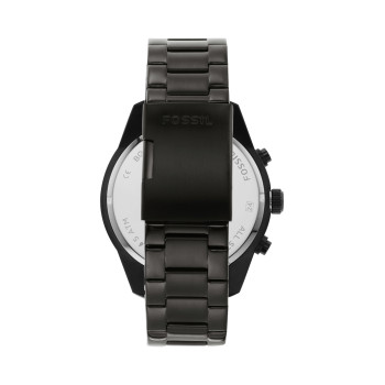 Montre à quartz en acier Brox  - Anthracite et marron - 02 - 33906068