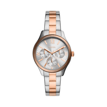 Montre à quartz en acier Rye - Argenté et doré rose - 02 - 33906070