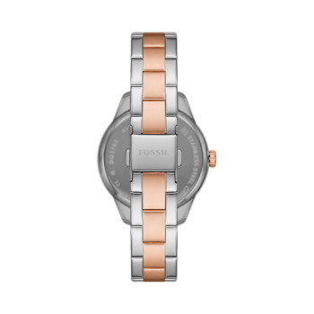 Montre à quartz en acier Rye - Argenté et doré rose - 02 - 33906070