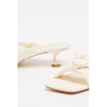 Mules à talons en cuir d agneau Playa - Beige - 02 - 33856230