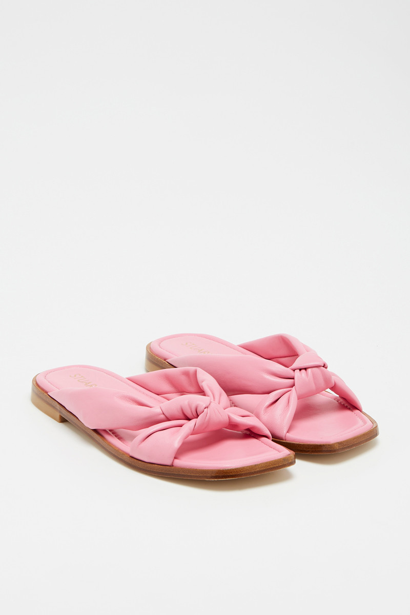 Mules en cuir d agneau Playa - Rose - 02 - 33856235