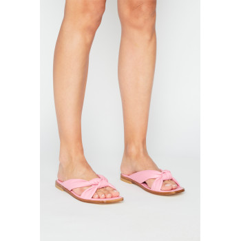 Mules en cuir d agneau Playa - Rose - 02 - 33856235