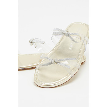 Mules Sw Bow - Transparent et doré - 02 - 33856237