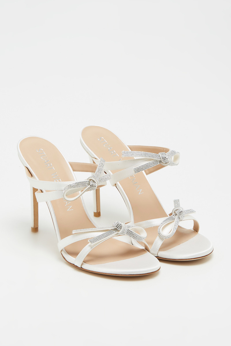 Mules à talons SW Bow - Blanc - 02 - 33856239