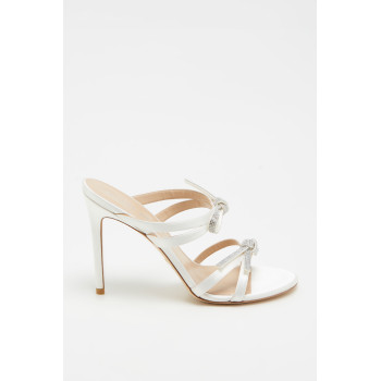 Mules à talons SW Bow - Blanc - 02 - 33856239