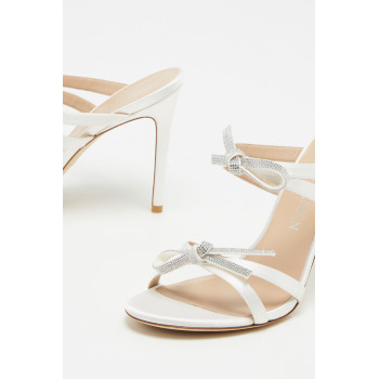 Mules à talons SW Bow - Blanc - 02 - 33856239