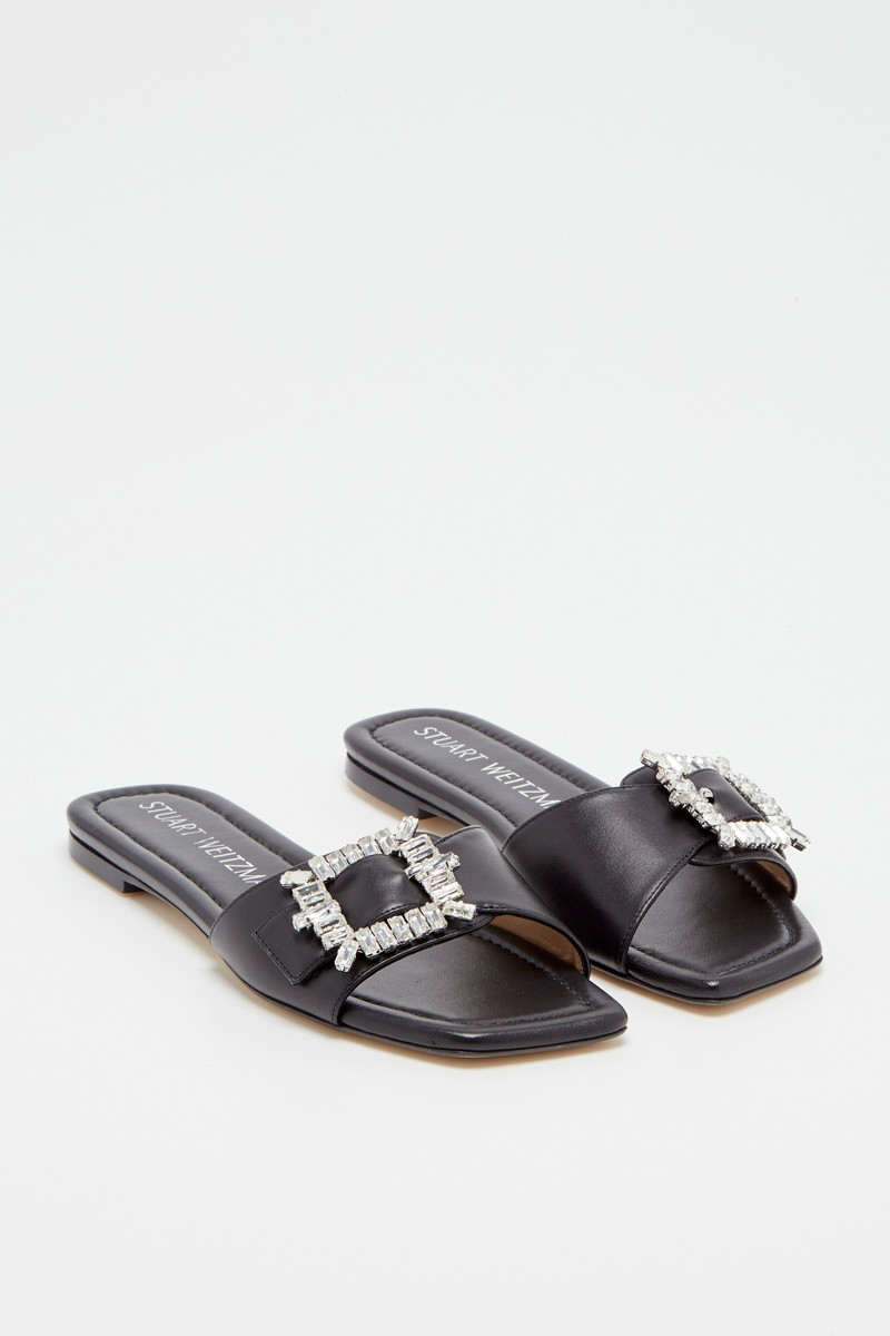 Mules en cuir Shine - Noir  - 02 - 33702167