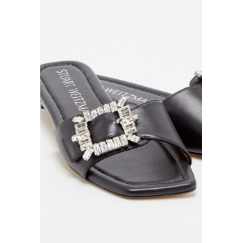 Mules en cuir Shine - Noir  - 02 - 33702167