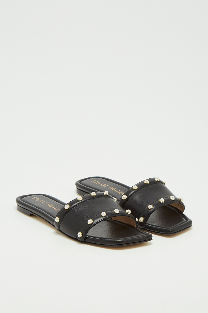 Mules en cuir Pearl - Noir  - 02 - 33702170