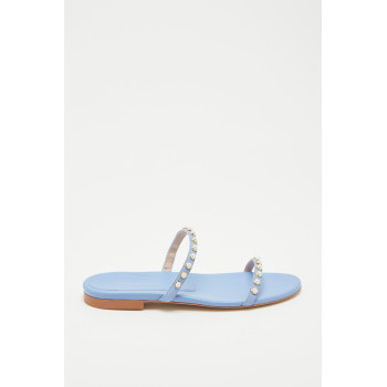 Mules en cuir Ameliese - 
Bleu  - 02 - 33702176