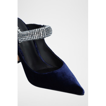 Mules à talons New Bofu - Bleu marine - 02 - 34015803