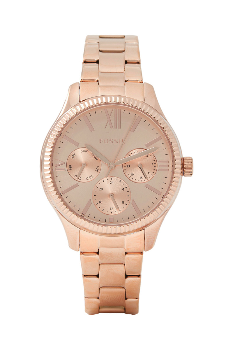 Montre à quartz en acier - Doré rose - 02 - 33906076