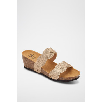 Mules compensées Cetara - 
Beige - 02 - 33978995