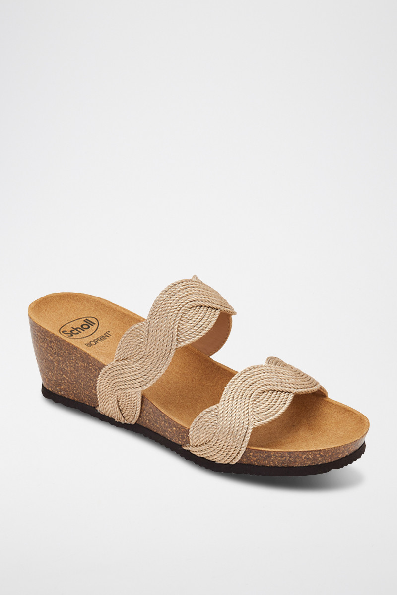 Mules compensées Cetara - 
Beige - 02 - 33978995