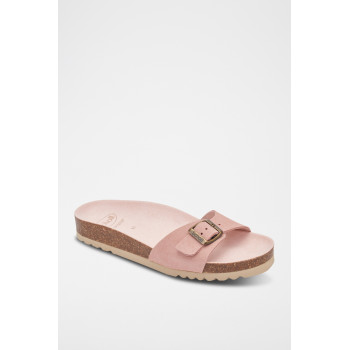 Mules en nubuck Estelle - 
Rose - 02 - 33979014