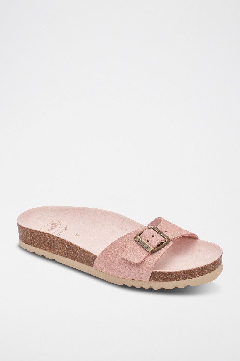 Mules en nubuck Estelle - 
Rose - 02 - 33979014