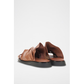 Mules en cuir de mouton Masha - Marron clair - 02 - 33979051