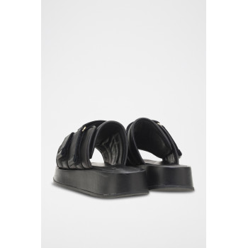 Mules en cuir de mouton Acida - Noir - 02 - 33979056