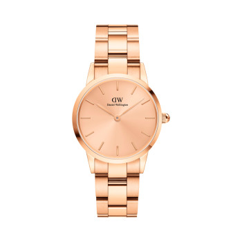 Montre en acier Iconic Link Unitone - 28 mm - Doré rose - 02 - 33646192